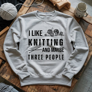 Knitting & 3 People Sweatshirt