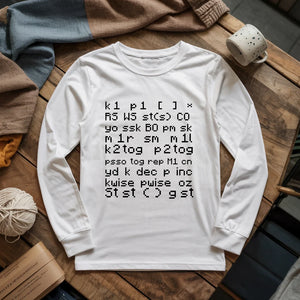 Knitting Code Long Sleeve T-shirt