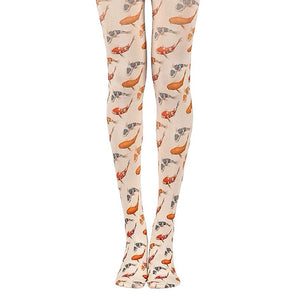 Koi Fish Print Aesthetic Tights