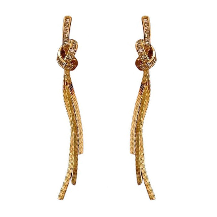 Minimalist Knot Dangle Earrings