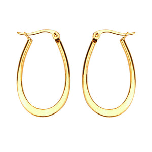 Perfect Future Oval Hoop Earrings