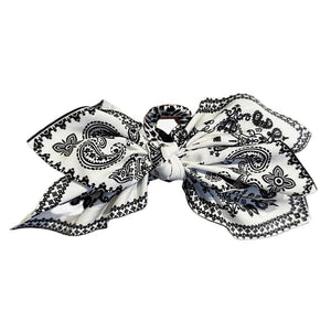 Paisley Bow Hair Claw