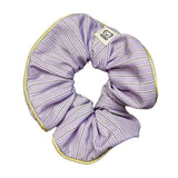 Pastel Stripe Pajama Style Scrunchies