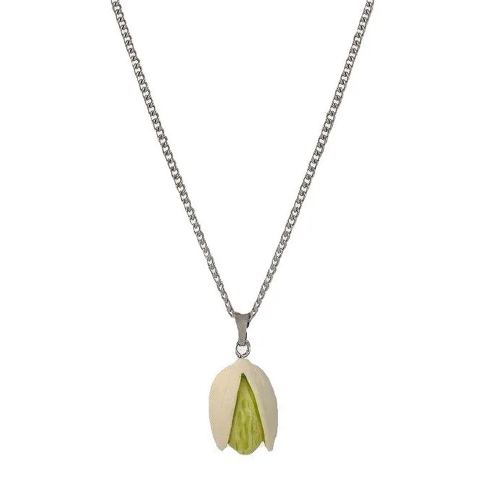 Pistachio Pendant Necklace