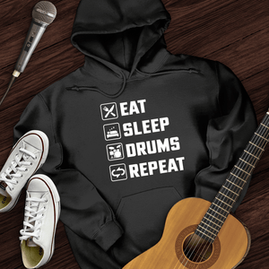 Eat, Sleep, Drums, Repeat Hoodie