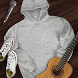 Acoustic Guitar Heart Beat Hoodie