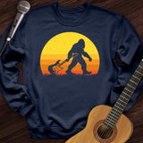 Bigfoot Dragging Guitar Crewneck
