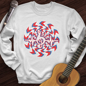 Heartbeat Music Note Crewneck