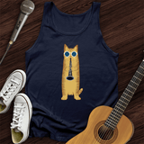 Cat Playing The Clarinet Tank Top
