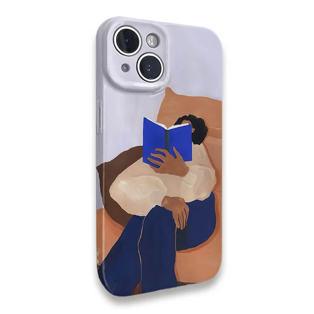 Reading Girl Aesthetic iPhone Case