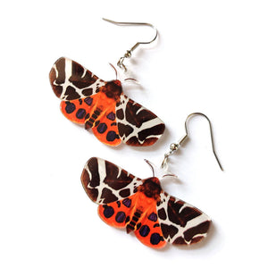 Red and Black Butterfly Earrings