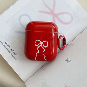 Red Bow Coquette AirPods Case