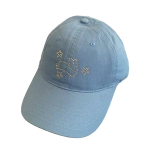Rhinestone Bunny Y2K Cap