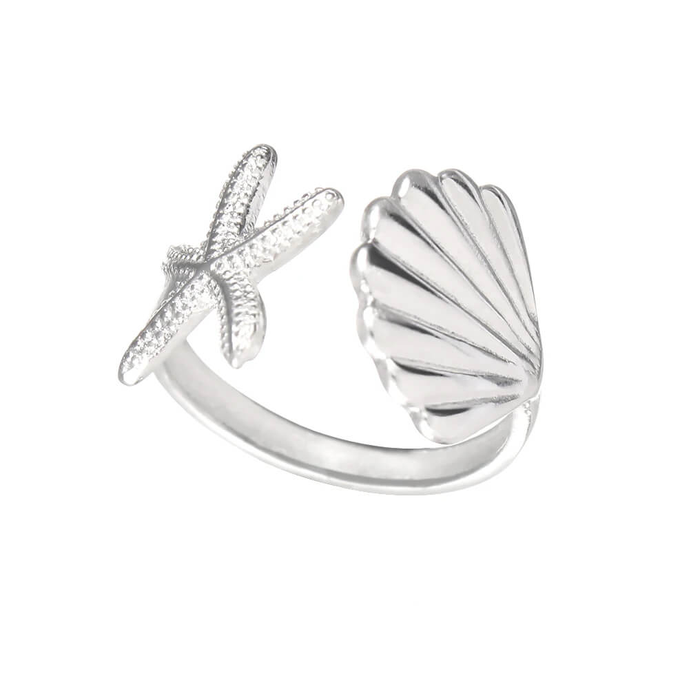 Shell and Starfish Ring