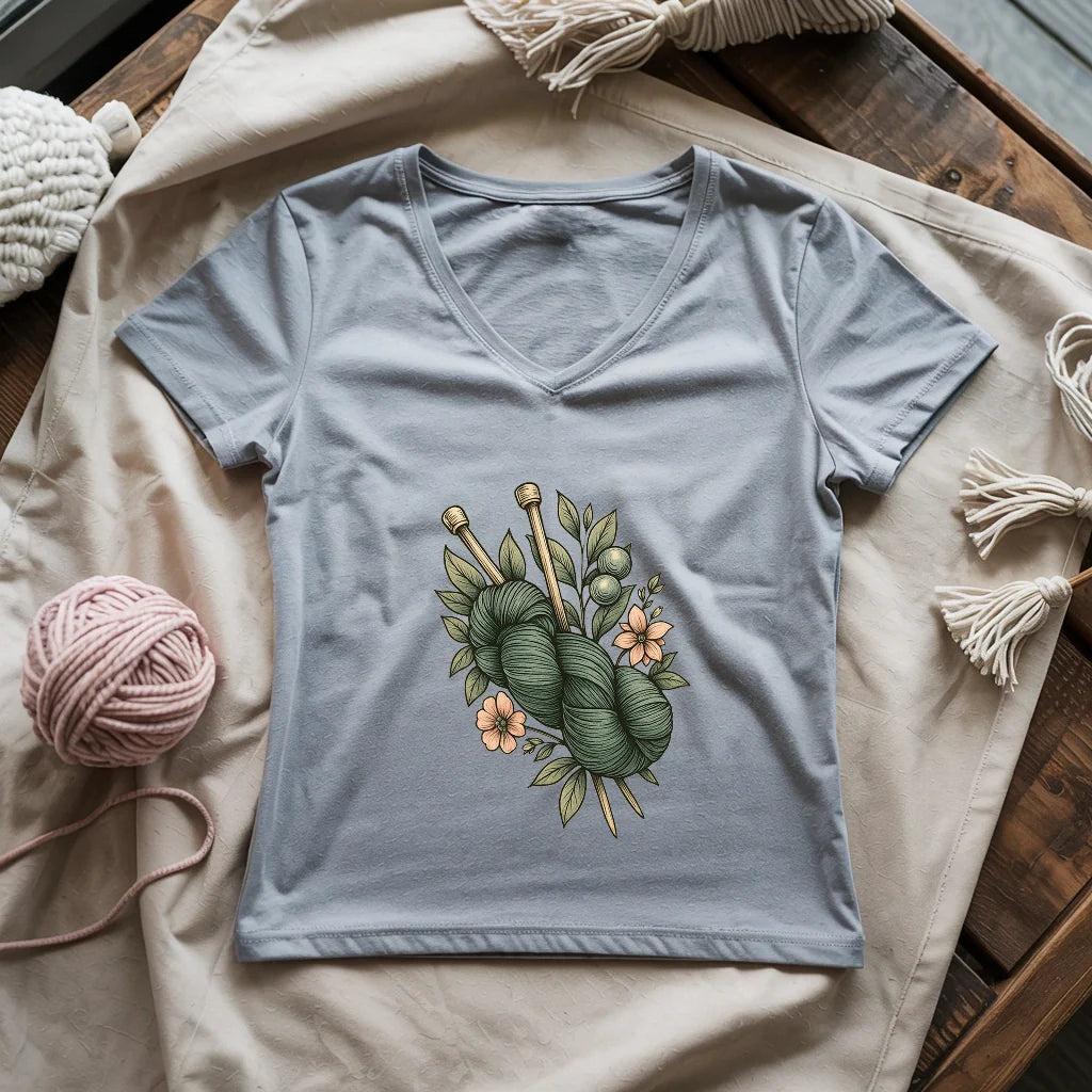 Botanical Yarn Lady V-neck