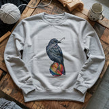 Crochet Crow Sweatshirt