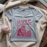 Good Day To Crochet Lady V-neck