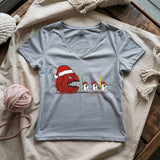 Hooked on Fear Lady V-neck