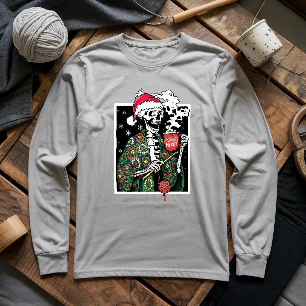 Merry Crochet Long Sleeve T-shirt
