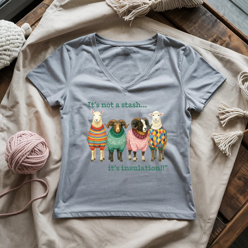 Wooly Excuse Lady V-neck