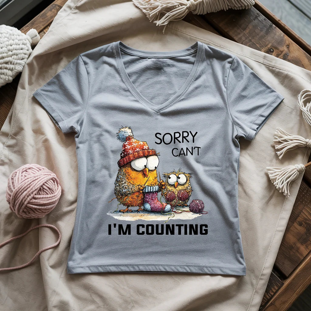 Sorry Cant Lady V-neck