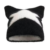 Star Print Cat Ear Hat