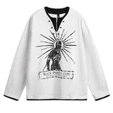Sunburst Print Top
