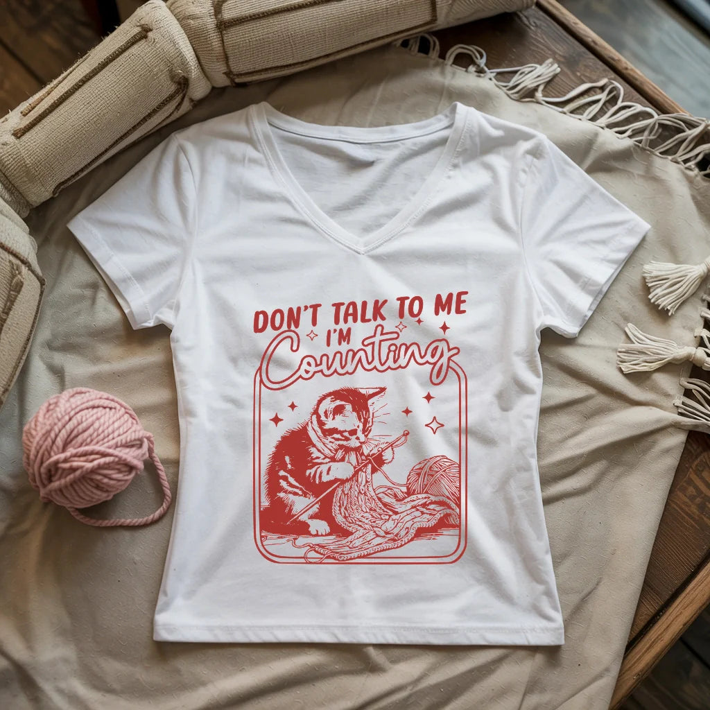 Shh, I'm Counting V-neck