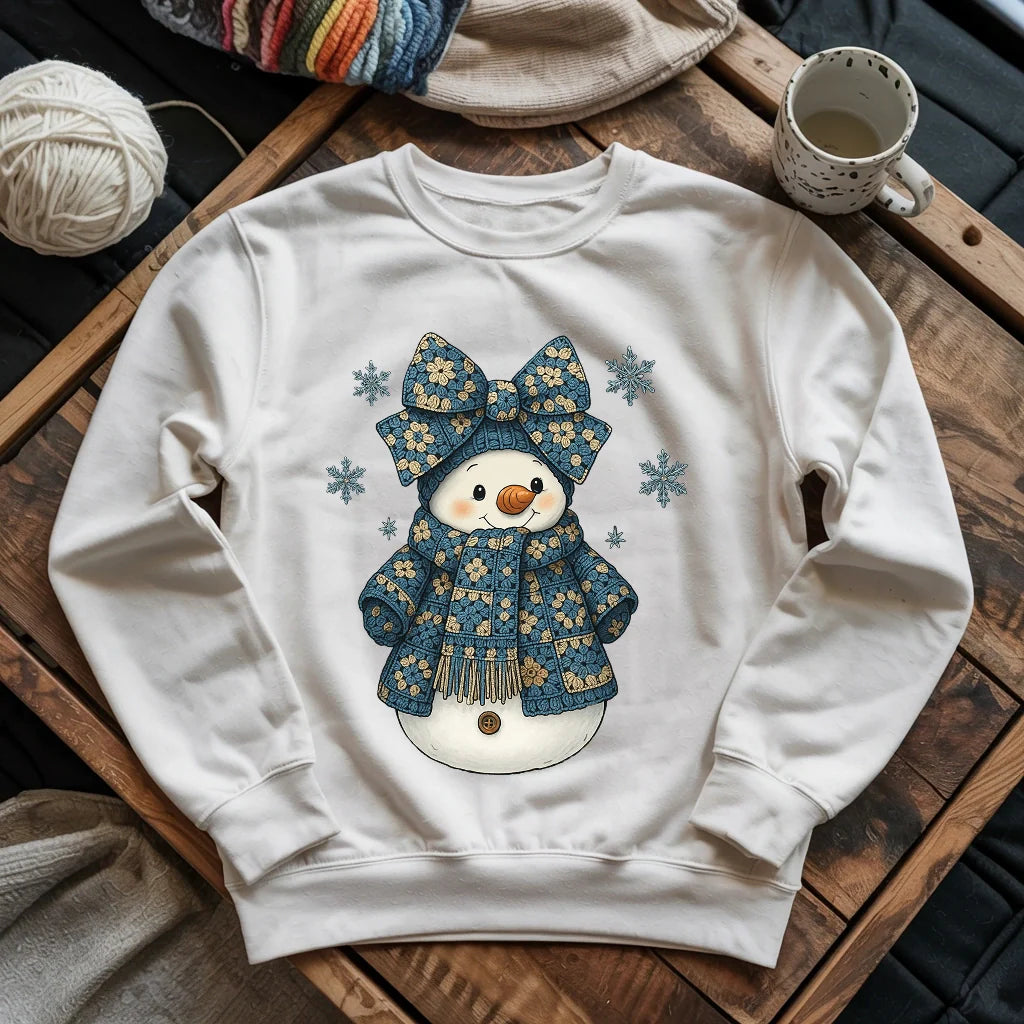 Snowman Crocheter Sweatshirt
